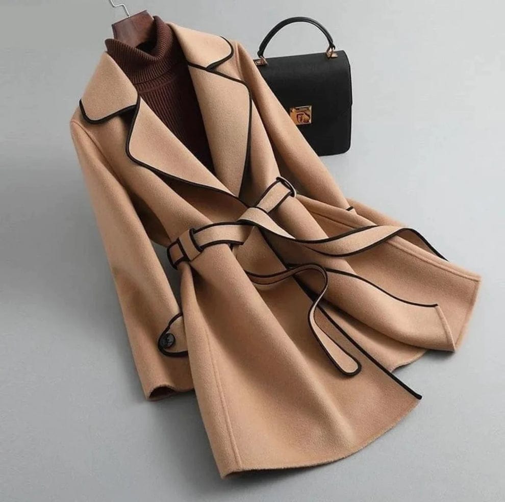 Winter Fleece Long Coat - Brown